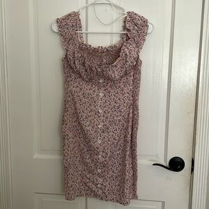 Pink & purple floral dress size 12 cute Australian brand NWT